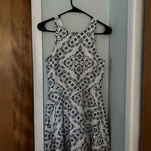 Blue and white pattern dress from Aeropostale